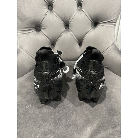 Nike Vapor Edge Elite 360 Flyknit Football Cleats Size 11 Wide CV6317-001 Black - Picture 4 of 6